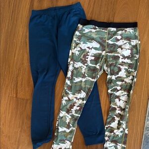 Kids Camouflage and Blue long underwear